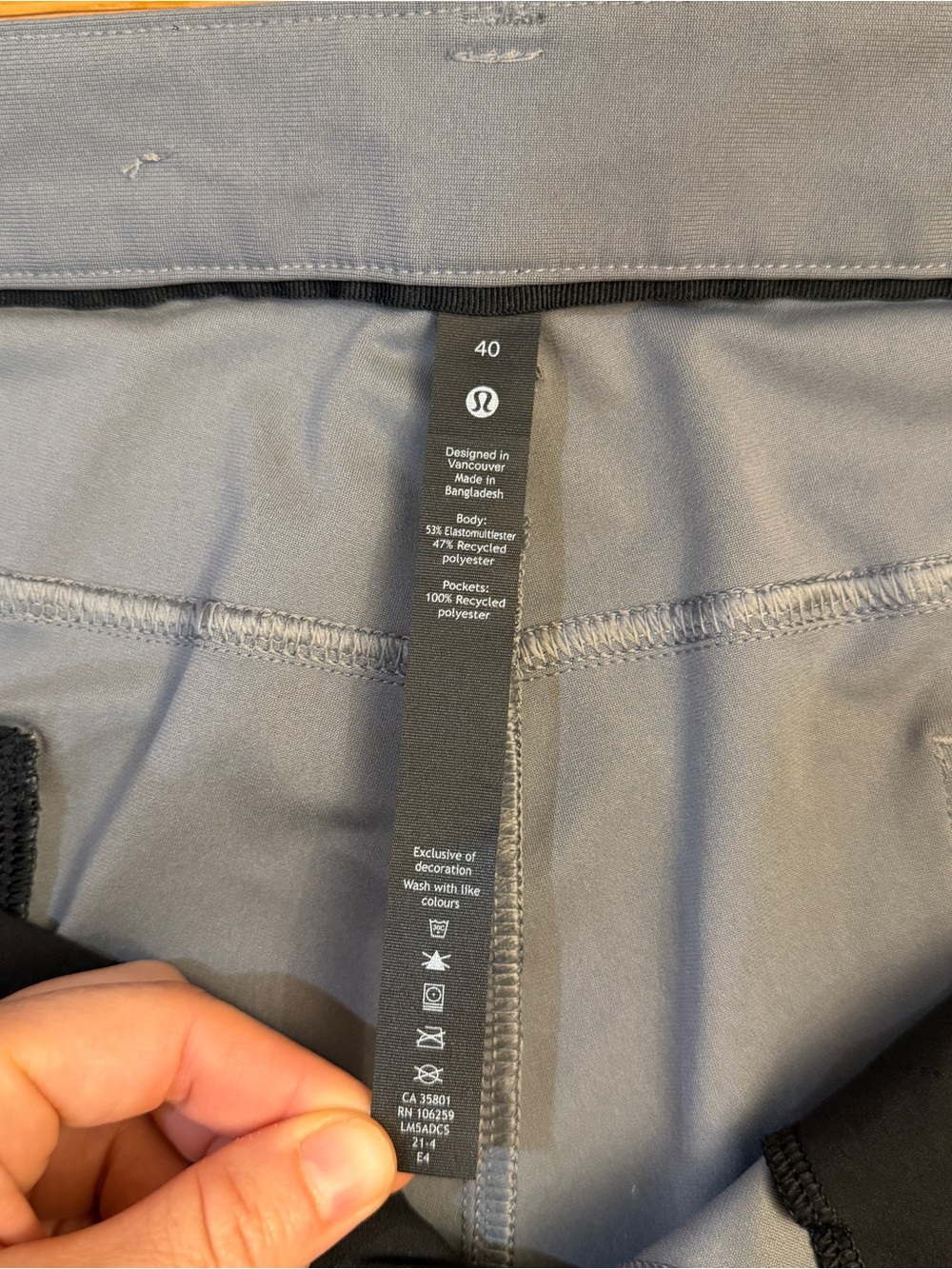 Lululemon ABC Classic-Fit Pant 28" *Warpstreme Asphalt Grey - Size 40 - Picture 2 of 6